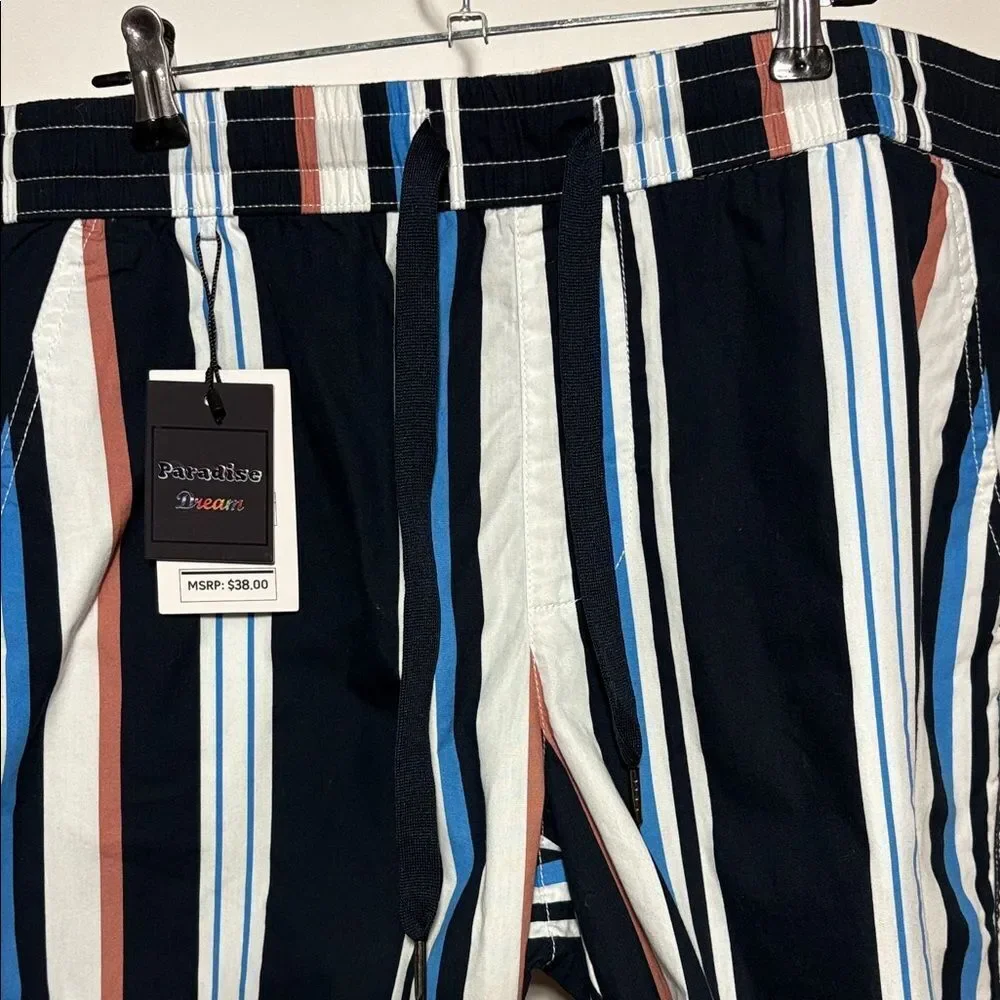 Denim & Flower bold striped
